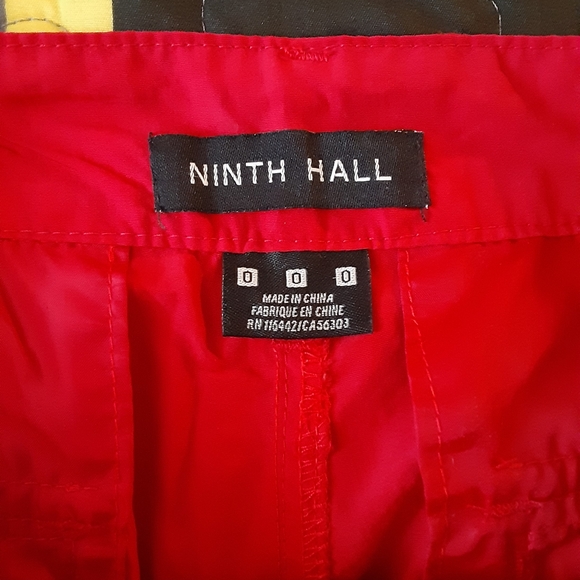 Ninth Hall Red High Waisted Nylon Cargo Pants Size 0 - Picture 5 of 6